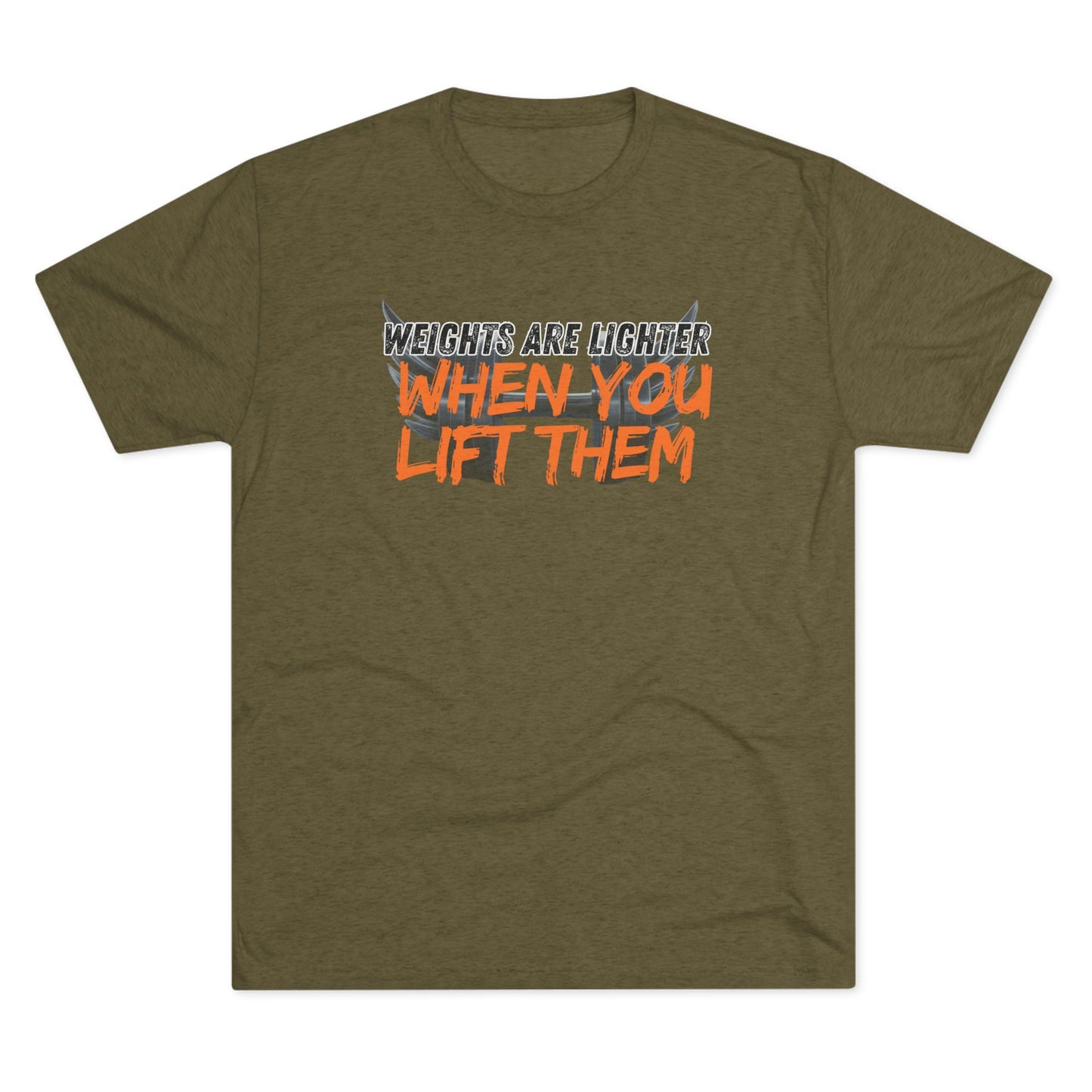 Weights are Lighter When you Lift Them - Tri-blend Gym Tee