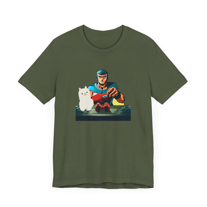 Super Llama Gamer Tee - Designed by My 5-Year-Old Genius!