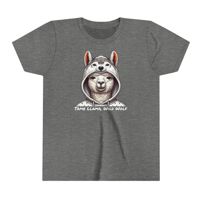 Youth Tee - Llama in Wolf's Clothing Hoodie - Soft Yet Fierce - Tame Llama, Wild Wolf