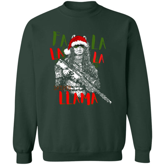 FA LA LA LA LLAMA - Holiday Sniper Llama Sweater - Beast Llama Clothing - Be the Beast