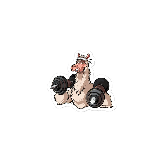 Muscle Llama Sticker - Beast Llama Clothing - Be the Beast