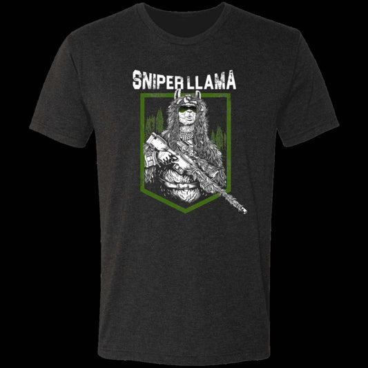 Sniper Llama - Tri-blend T-Shirt - Beast Llama Clothing - Be the Beast